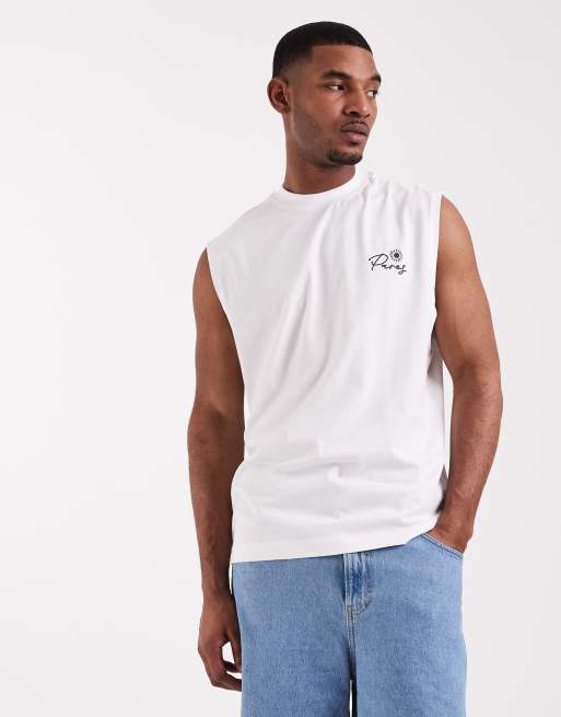 ASOS DESIGN - Hvid oversized tanktop med landskabsprint, 5 af 5