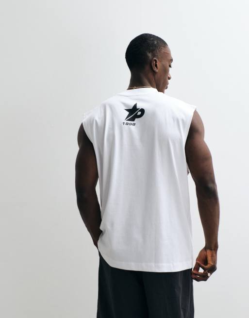 ASOS DESIGN - Hvid oversized tanktop med tekstgrafik , 5 af 5