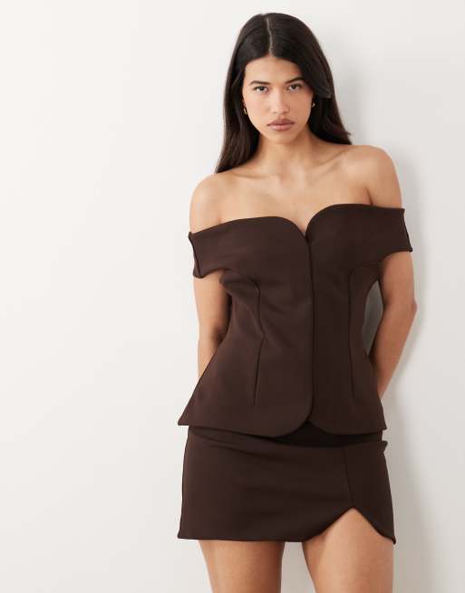ASOS DESIGN - Hvid skræddersyet mininederdel - Del af sæt, 2 af 5