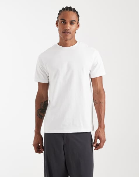 ASOS DESIGN - Hvid T-shirt i superkraftigt materiale - view 1