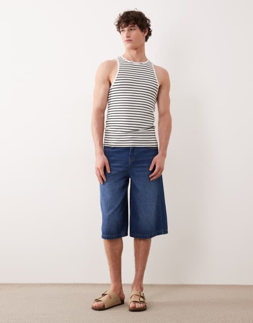 ASOS DESIGN - Hvid tætsiddende tanktop med striber, 2 af 5