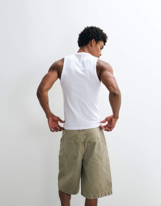 ASOS DESIGN - Hvid tætsiddende vest med tekstgrafik, 3 af 5