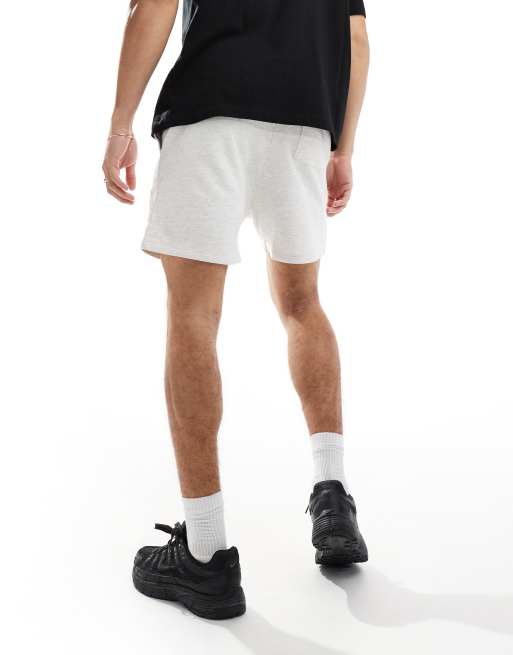 ASOS DESIGN - Hvide melerede shorts i slim fit, 2 af 5