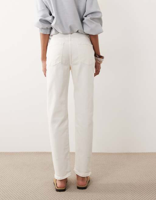 ASOS DESIGN - Hvide mom-jeans i slim fit, 5 af 5