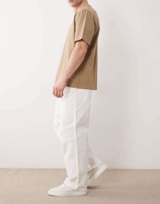 ASOS DESIGN - Hvide posede jeans med tekstur, 2 af 5