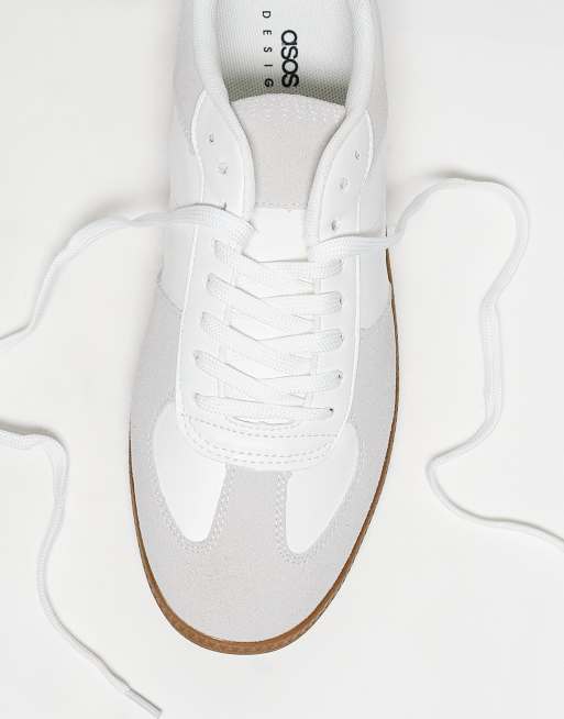 ASOS DESIGN - Hvide retro-sneakers med gummisål, 4 af 5