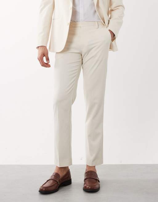ASOS DESIGN - Hvide smalle habitbukser, 3 af 5