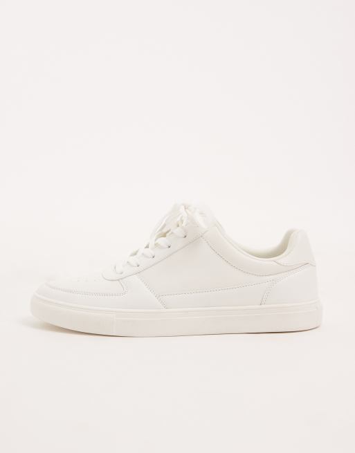 ASOS DESIGN - Hvide sneakers med snørebånd og paneler med tekstur, 3 af 6