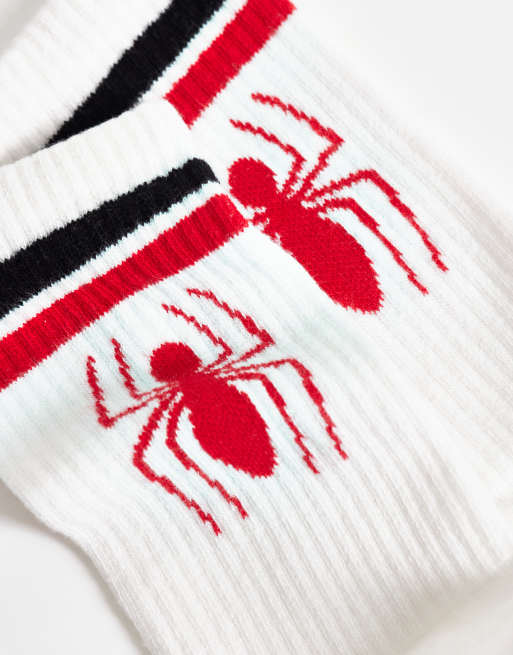 ASOS DESIGN - Hvide sokker med Spiderman-grafik, 3 af 3