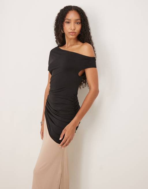 asos design fallen shoulder dress ASOS Design - Midaxi Dress - Women - Polyester - 0 US
