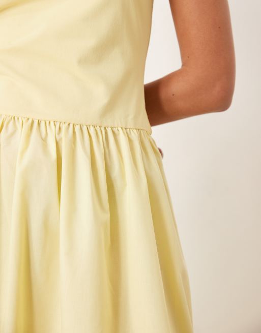 ASOS DESIGN hybrid racer maxi dress in buttermilk