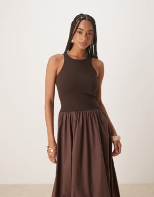 ASOS DESIGN HYBRID RACER MAXI DRESS