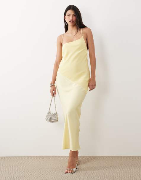 Yellow Satin Dresses | Shop at ASOS
