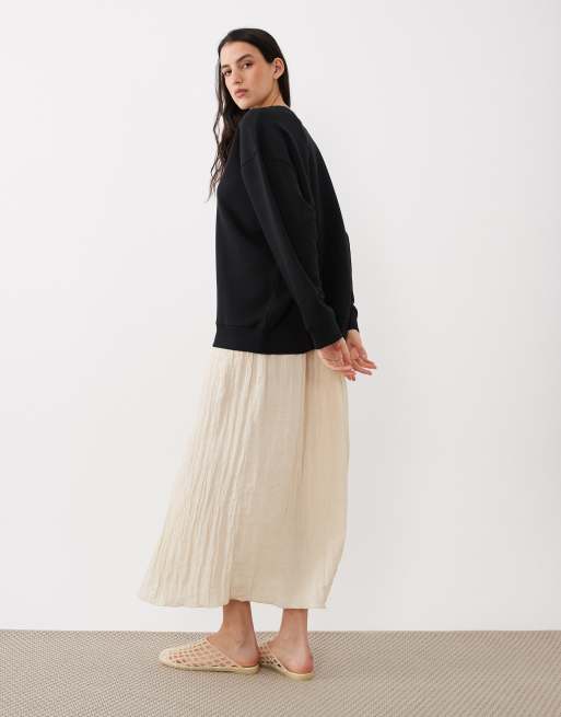 ASOS DESIGN – Hybrid – Svartvit tröjklänning , 4 av 4