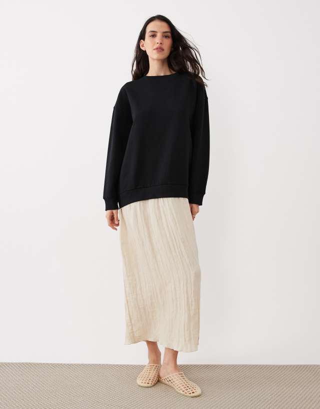 asos cable knit sweater dress Design - Hybrid - Women - Cotton/Polyester - 10 US soft lavender maxi dress