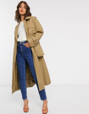 asos design trench coat