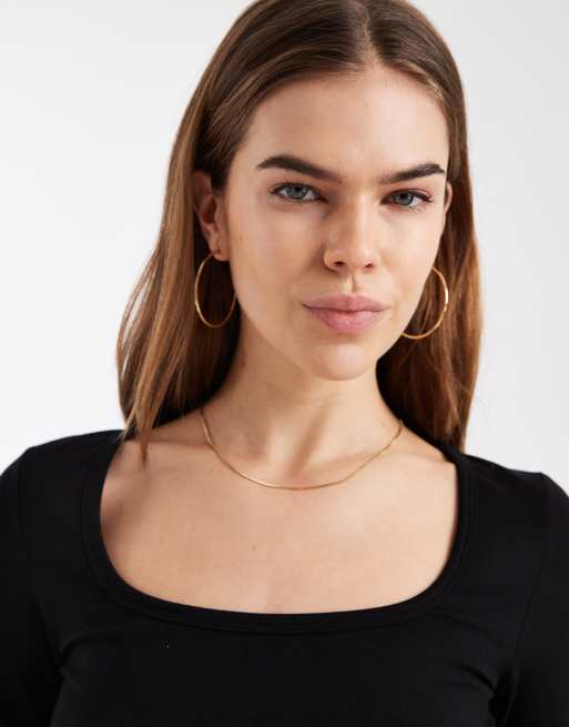 ASOS DESIGN - Hybride midaxi jurk van jersey met poplin rok in zwart, 3 van 4