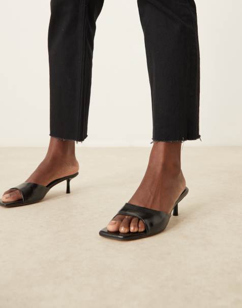 ASOS DESIGN - Hyped - Mules à petits talons - Noir - view 1