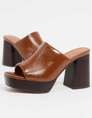 wide fit mules flat