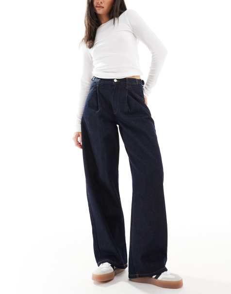 ASOS DESIGN – Indigoblå jeans med indragning vid sidan - view 1