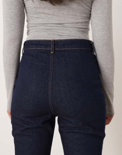 ASOS DESIGN - Indigoblå jeans med superhøj talje og comfort-stretch, 4 af 5
