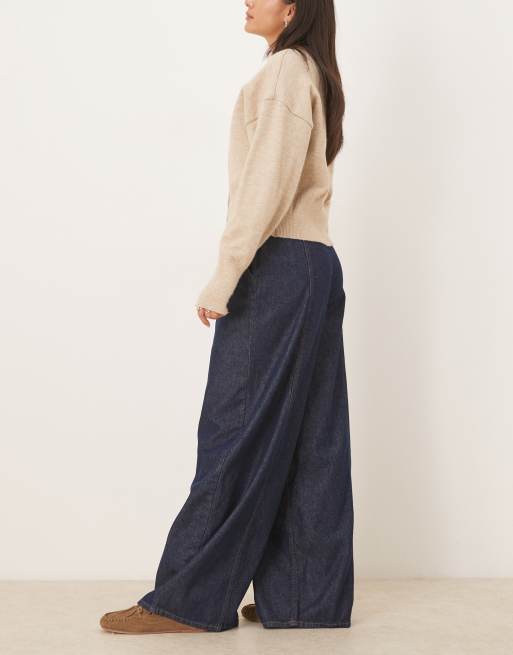 ASOS DESIGN – Indigoblå jeans med superhög midja och ballongben, 2 av 5