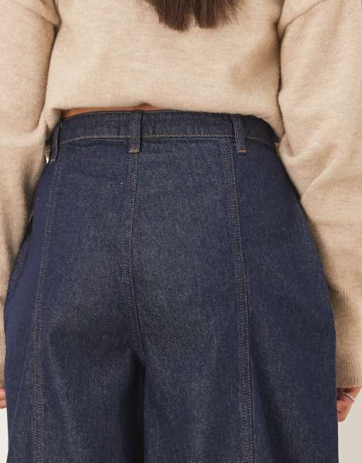 ASOS DESIGN – Indigoblå jeans med superhög midja och ballongben, 5 av 5