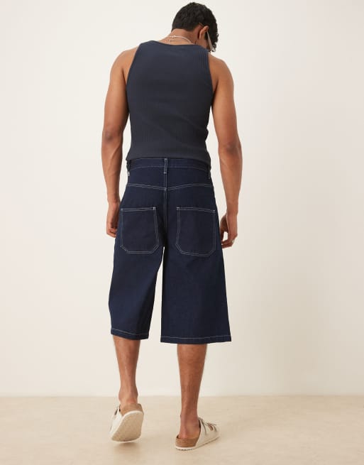 ASOS DESIGN - Indigoblå jorts i denim i længere længde, 3 af 5