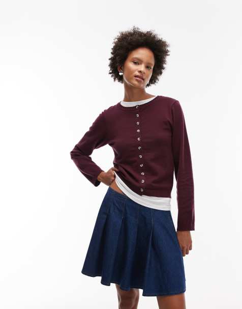 ASOS DESIGN - Indigoblå plisseret mininederdel i denim - view 1