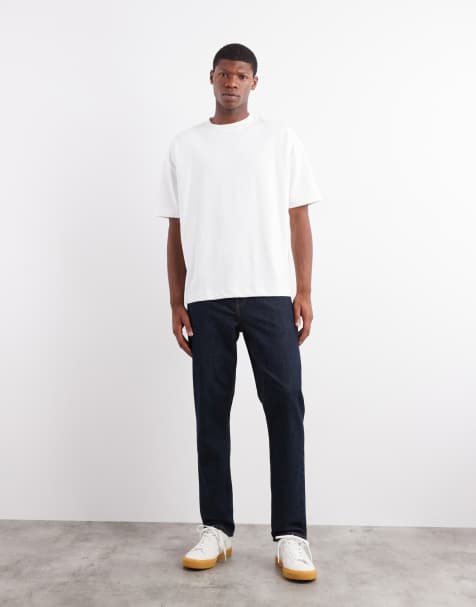 ASOS DESIGN – Indigoblå slim jeans med stretch - view 1
