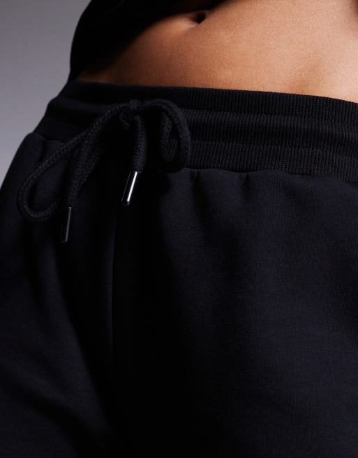 ASOS DESIGN interlock flared sweatpants in black - part of a set, 3 of 5