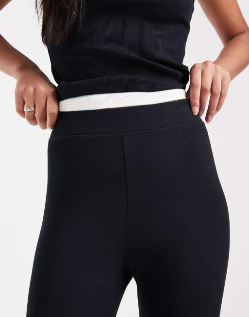 ASOS DESIGN interlock legging in zwart, 3 van 5