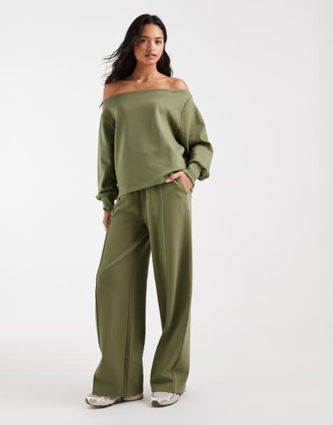 ASOS DESIGN interlock mix & match in khaki - view 1