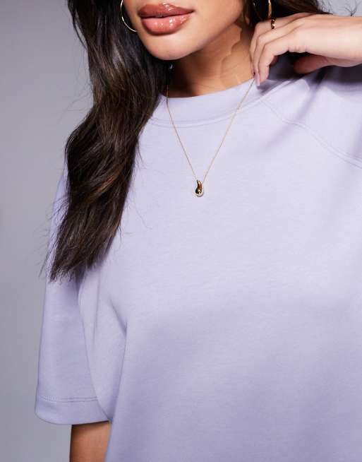 ASOS DESIGN interlock raglan t-shirt in grey (part of a set)