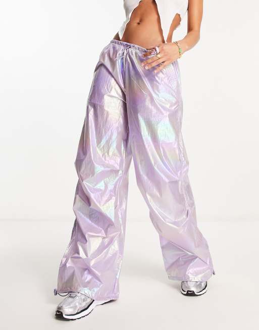 【DISCERNMENT】Parachute Glossy Wide Pants Amazon.com: Xingfenly Parachute Pants Men Japanese Wide Leg