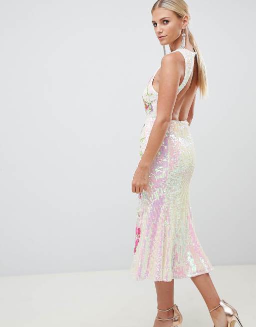 Iridescent 2025 midi dress