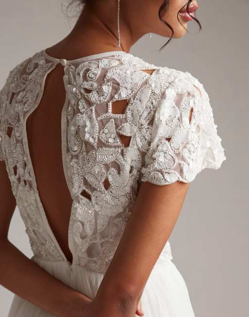 Asos short hot sale wedding dress