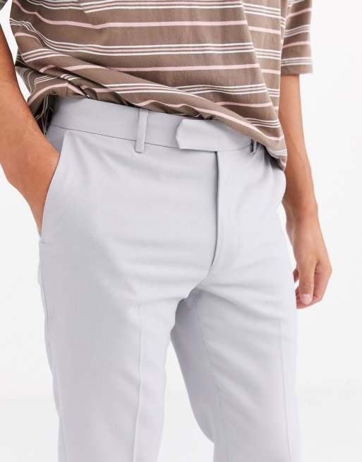 ASOS DESIGN – Isgrå finbyxor med smal passform, 3 av 4