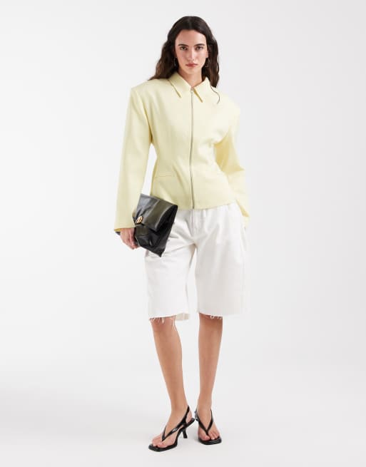 ASOS DESIGN – Jacka i linnestil med indragen midja och dragkedja, 2 av 4