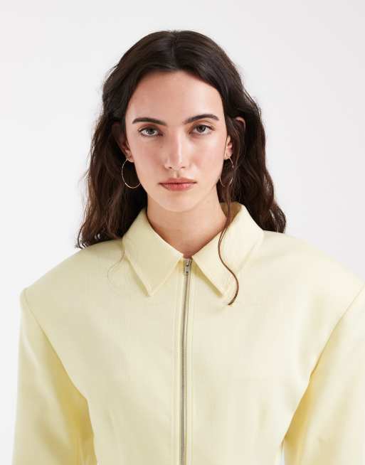 ASOS DESIGN – Jacka i linnestil med indragen midja och dragkedja, 3 av 4