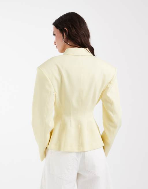 ASOS DESIGN – Jacka i linnestil med indragen midja och dragkedja, 4 av 4