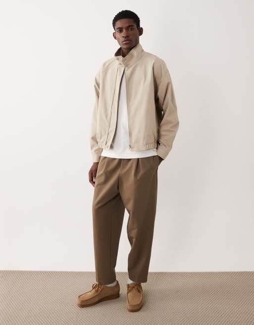 ASOS DESIGN – Jacke in Beige mit Stehkragen, 2 von 5