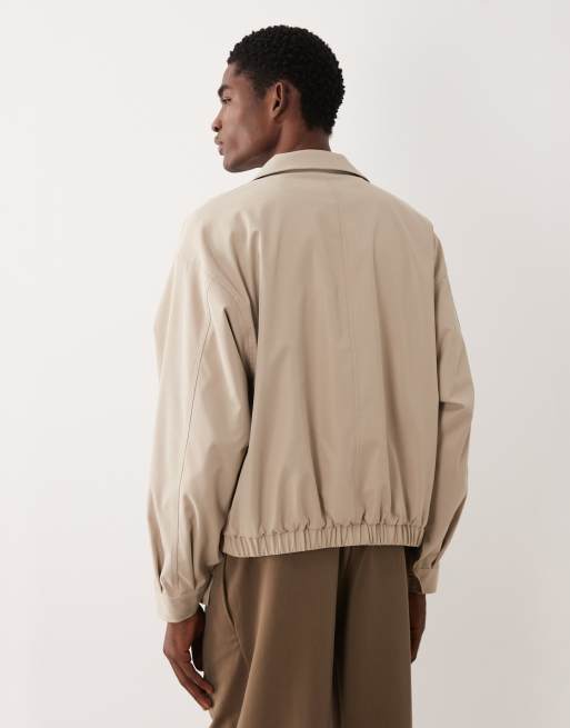 ASOS DESIGN – Jacke in Beige mit Stehkragen, 3 von 5