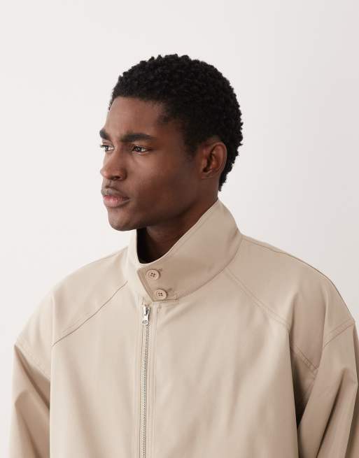 ASOS DESIGN – Jacke in Beige mit Stehkragen, 5 von 5