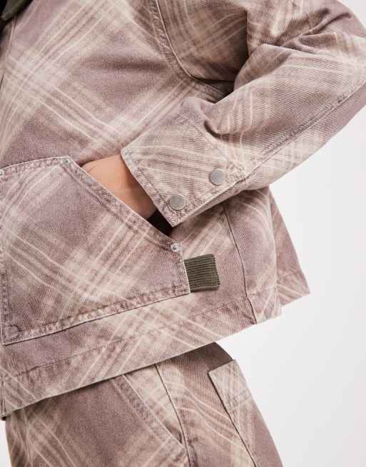 ASOS DESIGN – Jacke mit Karomuster im Used-Design, 3 von 4