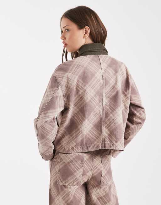ASOS DESIGN – Jacke mit Karomuster im Used-Design, 4 von 4