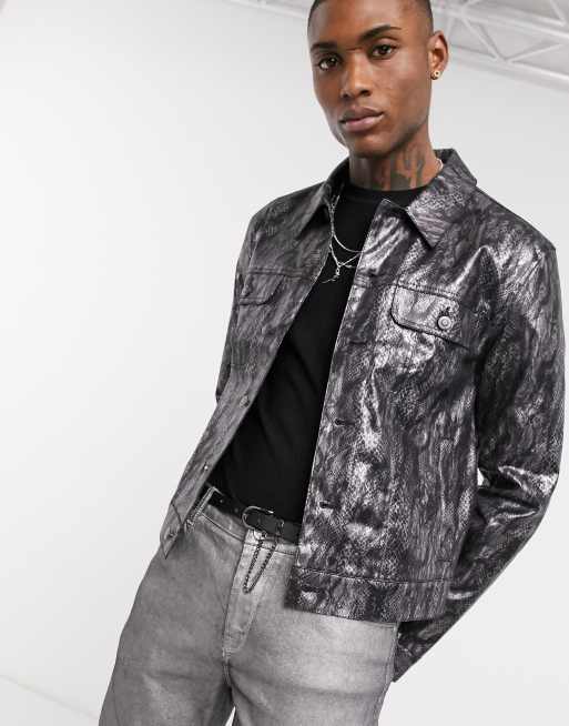 Asos on sale metallic jacket