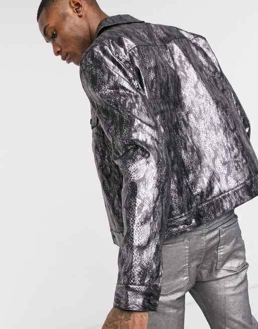 Asos hot sale metallic jacket