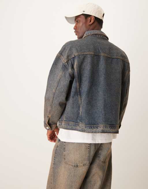 ASOS DESIGN jacket in washed gray - part of a set, 4 of 4