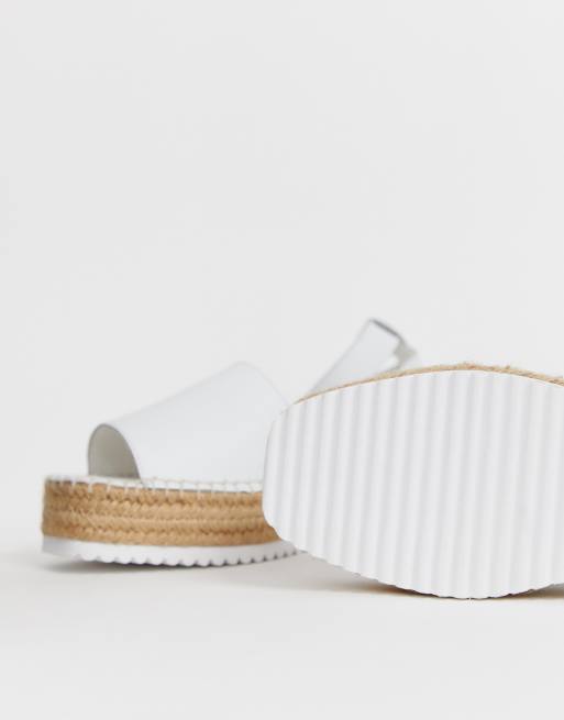 Jacoba leather 2025 flatform espadrilles